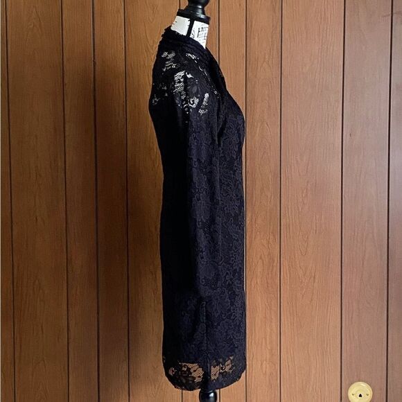 Elie Tahari Twist-Accented Lace Dress size 4 - Picture 8 of 11